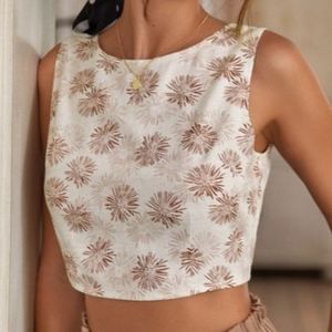 Floral Tie Back Top
